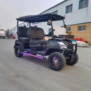 Lifted 60V 72V Sightseeing Electric Club Carts 4 Seats Golf Carts with Lithium Battery