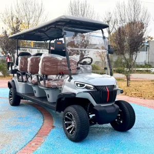 Lifted 8 Seaters Golf Cart 72V Lithium Off Road Golf Cart with 7.5KW Motor for Golf Courses and Club