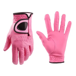 Light Pink Custom Air Permeable Cabretta Leather Golf Gloves