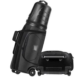 Light Weight Durable Polyester Gray Golf Bag Custom Waterproof Golf Travel Bag With Wheels