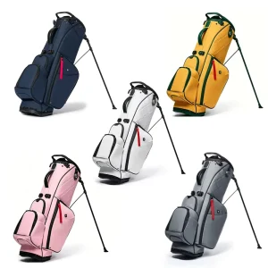 Lightweight 14-Way Golf Stand Bag with Dual Strap System Storage Pockets and Stable Stand