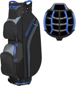 Lightweight Black Golf Cart Bag with Embroidery Logo for Men