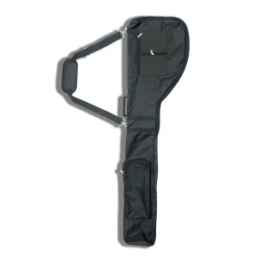 Lightweight Black Sunday Golf Bag Cushioned Shoulder Strap Easy Transport Polyester Material Driving Range Practice Model 8015