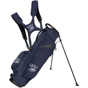 Lightweight Durable Polyester Golf Club Bag with Stand for Men 3 Dividers 3 Pockets & Adjustable Strap