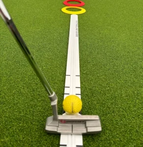 Lightweight Durable Portable Aluminum Alloy Straight Ruler Putter Trajectory Guidance 44in Length GVM Brand for Golf Training