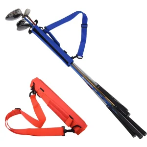 Lightweight Foldable 600D Golf Sunday Bag Portable Mini Soft 35x22cm Carry Bag with Adjustable Shoulder Strap