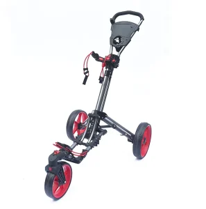 Lightweight Four Wheel Universal Foldable Golf Trolley Outdoor Course Cart with Car Wheel for Golf Bag Car