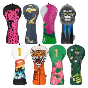 Lightweight Golf Club Covers Plush Liner Driver Head Cover High Quality Golf Headcovers Flower