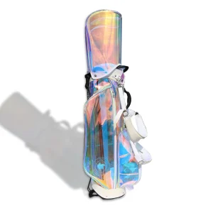 Lightweight Golf Pencil Bag Sunday Waterproof Antique with Zipper Closure TPU and Nylon Stand Durable Stylish Accessory