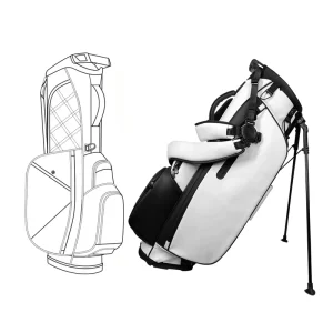 Lightweight Golf Stand Bag OEM ODM Design Waterproof Pu Leather 14 Ways Golf Bag
