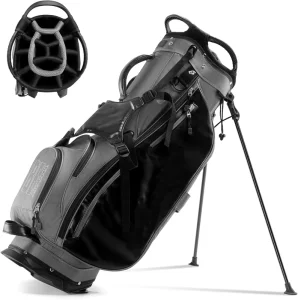 Lightweight Golf Stand Bag with 8 Pockets and Rain Cover