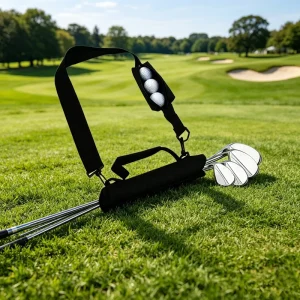 Lightweight Nylon Golf Sunday Carry Bag Cushioned Shoulder Strap Durable Eco Friendly