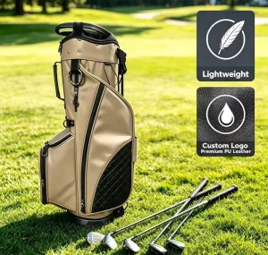 Lightweight PU Golf Stand Bag with Custom Logo Durable Waterproof Golf Cart Bag