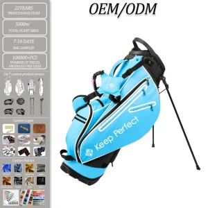 Lightweight PU Leather Golf Tour Carry Bag, Waterproof
