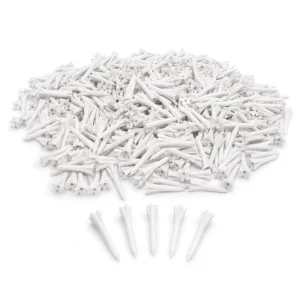 Lightweight Plastic Golf Tees 38mm with 100 Pieces Pack Durable Unbreakable Practice Golf Tees for Driving Range Course Use