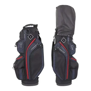 Lightweight Portable Men’s Golf Bag with Thickened Shoulder Strap Colorblock Half Set Ball Tool Car Bag Waterproof Golf Bag