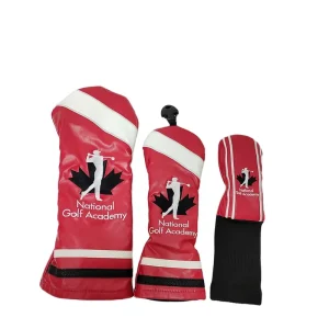 Lightweight Soft PU Leather Driver Head Covers Custom Embroidery Logo Trendy Golf Wood Club Protective Accessories