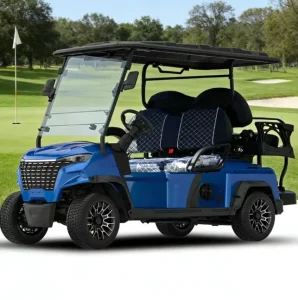 Long Lasting Battery Life Golf Cart Site Patrol Vehicle Golf Cart with Indicator Light 4 Seater Electric Golf Buggy