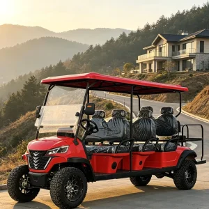 Long Range AC Motor 6 Seat Electric Golf Cart for Safari Tours