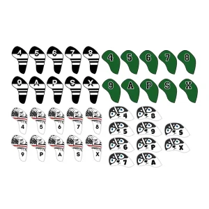 Low MOQ Custom Golf Headcover PU Leather Embroidery Printing Logo Golf Iron Head Cover
