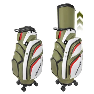 Low MOQ Golf Club Bag Lightweight Golf Travel Bag with Wheels Waterproof Oxford Trolley Cart Custom OEM Golf Bag