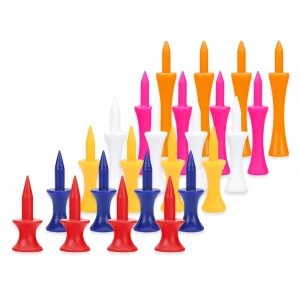 Low MOQ Manufacturing Colorful Long Golf Tees Plastic Good Quality Castle Golf Plastic Tees