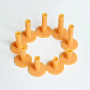 Low MOQ Rubber Golf Tees Unbreakable Mixed Colors Sizes Golf Plastic Tees Golf Range Tees Set for Indoor Outdoor Practice