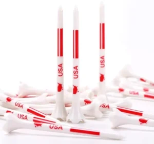 Low resistance and durable golf tees with custom stripe design come with unique golf cigarette box packaging
