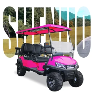 Luxury 4 Seater Electric Golf Cart Street Legal Low Speed Vehicle with 48v Battery New Solar Golf Cart