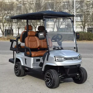 Luxury 4 Seater Electric Golf Cart with 9.7″ Touchscreen Backup Golf Cart