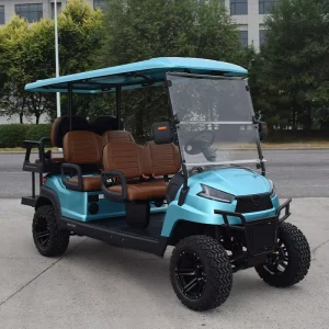 Luxury 6 Seater Off Road Electric Golf Carts Sightseeing Lithium Battery Golf Buggy