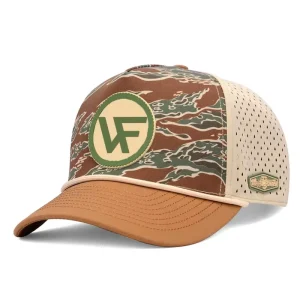 Luxury Custom Curved Brim Golf Cap 5 Panel Breathable Waterproof Quick Dry Sports Hat Print Logo Perforated Rope Baseball Cap