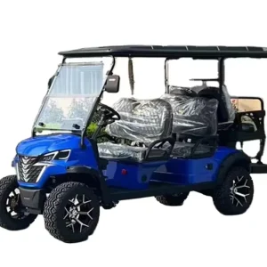 Luxury Electric Golf Cart 6 Seater 48V Lithium Battery Metal Material