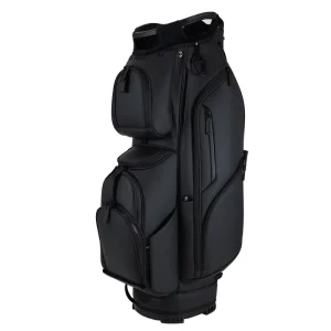 Luxury Genuine PU Leather Golf Cart Bag 15 Way Top Handcrafted Custom Logo Multiple Pockets Waterproof Golf Gift Bag