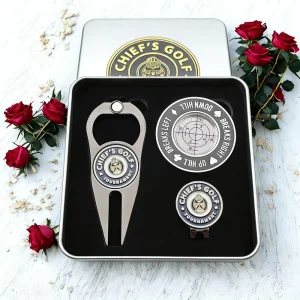 Luxury Golf Accessories Gift Set with Customized Color & Logo Blank Crafts Souvenir Bottle Opener