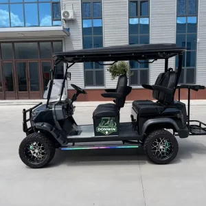 Luxury Golf Cart 4 Seater 100KM Range Custom Branding for Hotels and VIP Events