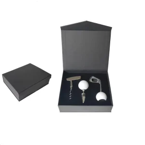 Luxury Golf Corkscrew Gift Set Engraved Logo Portable Golf Multitool for Outdoor Golf Sports Business Promotion Souvenir