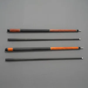 Luxury Grain Wood Butt Carbon Fiber Shaft Billiard Cue 58 Inch 3 8*8 Joint 12.9mm Tip Custom Available for Indoor Billiard Club