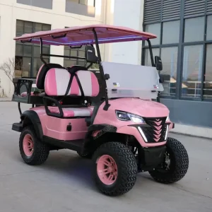Luxury Lifted 4 Seater Club Car Golf Cart 72V Lithium Off Road Golf Cart with 7.5kW Motor for Golf Courses and Manor