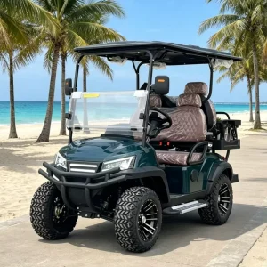 Luxury Lifted 4 Seaters Club Car Golf Cart 72V Lithium Off Road Golf Cart with 7.5KW Motor for Golf Courses and Manor