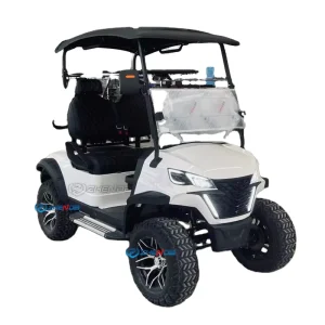 Luxury Off Road Electric Black and White Golf Cart Utility Club Car 4 Seats CE Certified Sightseeing Buggy Carro De Golf