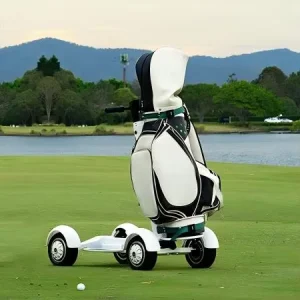 M12 1 Foldable Golf Trolley Large Capacity Battery OEM ODM