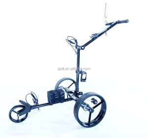 MAX350 Electric Golf Trolley T Grip Remote Control and 400W Tubular Motor Quick Fold Aluminum Frame