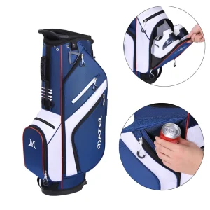 MAZEL 6 Way Golf Stand Bag with Full Length Dividers Lightweight Golf Bag with Rain Cover