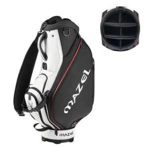 MAZEL PU Leather Durable Golf Bag with Large Storage Capacity Tour Bag