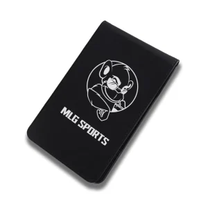 MLG PU Leather Waterproof Printed Logo Design Golf Scorecard Holders Custom Outdoor Golf Book Holder Model PU SCOREBOOK