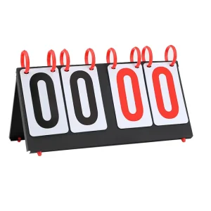 MUDA Factory Digital Table Tennis 4 Digit Iron+PVC Flipcard Portable Sports Scoreboard 1 Year Lifespan Model 23 09 for
