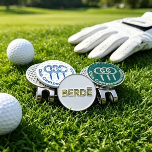 Magnetic Birdie Sublimation Blank Unique Anime Pesonalized Golf Ball Range Marker Assortment Blank Engraving With Coin