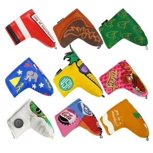 Magnetic Closure Golf Accessories Embroidery Custom Personalized Putter Cover Golf Head Covers