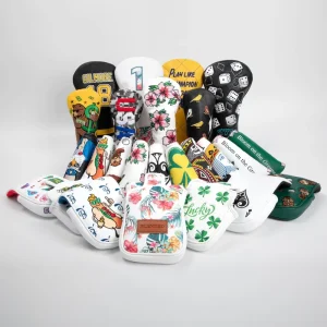 Magnetic Closure Mallet Putter Headcovers Professional PU Leather Durable Putter Head Cover